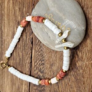 B2905‎ heishi fetish mother of pearl bracelet